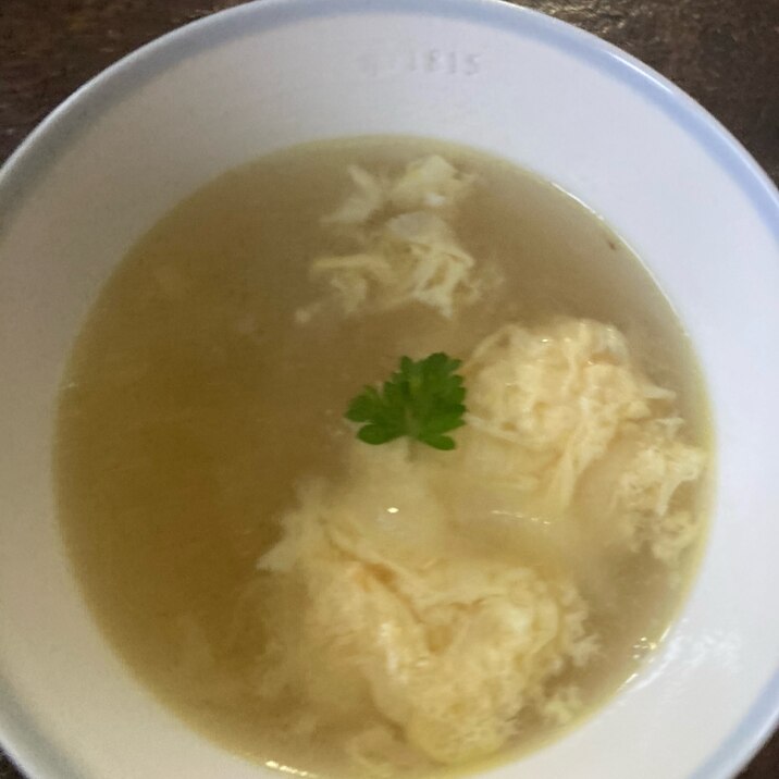 簡単洋風卵スープ